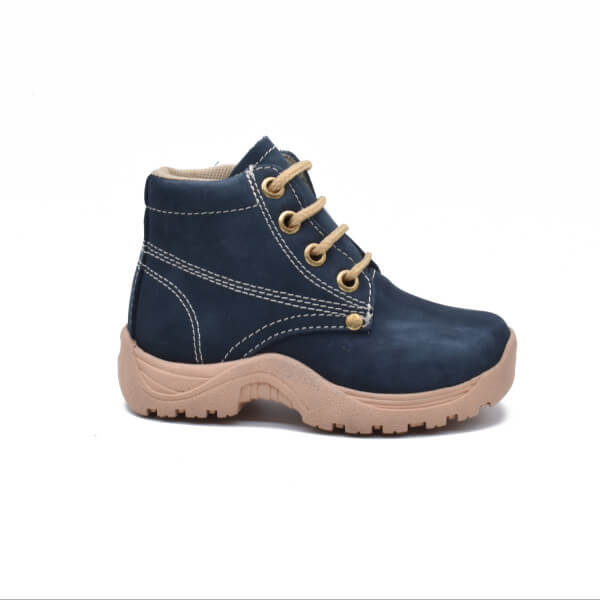 Children's blue nubuk boots Model 810